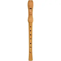 Hohner blokfluit, Musica Line, barokke vingerzetting, dubbele gaten, tweedelig, licht perenhout.
