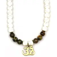 Heaven Eleven Men- heren - ketting - edelsteen - Howliet - tijgeroog - kralen