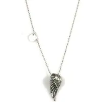 Heaven Eleven - heren ketting - Edelstaal Ballchain heren RVS Vleugel