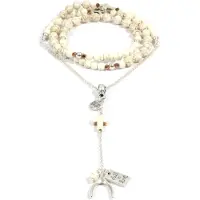 Heaven Eleven dames Ketting zilver plating - howliet - zilver wishbone