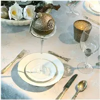 Unique living | tafelkleed crystal 140x250cm silver