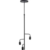 Light & Living Hanglamp 3L Ø48x25 cm EDISA mat zwart