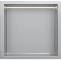 Guido Gusto RVS Inbouwnis 30x30x7cm met LED verlichting