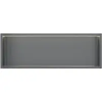 Guido Gusto Gun Metal RVS Inbouwnis 30x90x7cm met LED verlichting