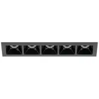 Lombardo Kura X5 Inbouwspot Buiten 18° | Black | 3000 K IP65