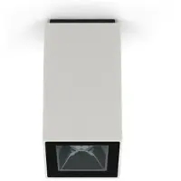 Lombardo Kura Top X1 Plafondspot Buiten 52° | Light grey | 3000 K IP65