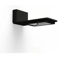 Roger Pradier Hector Model 1 Wandlamp Toughnened clear glass 3000k warm white 26W Symmetric | Black grey
