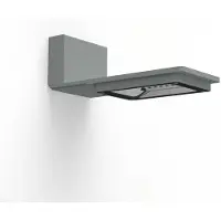 Roger Pradier Hector Model 1 Wandlamp Toughnened clear glass 3000k warm white 26W Symmetric | Silk Grey