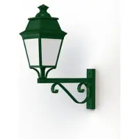 Roger Pradier Avenue 3 Model 12 Wandlamp Opal PMMA Built-in LED 3000K Warm-White 35W | Fir green