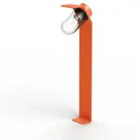 Roger Pradier Sherlock Sokkellamp Clear Glass | Pure orange