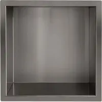 Wiesbaden Inbouwnis Yens 30x30x7 cm Gunmetal