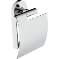 Mueller Hilton toiletrolhouder met klep chroom