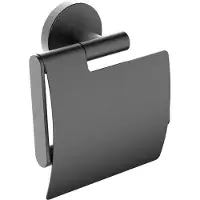 Wiesbaden Alonzo toiletrolhouder met klep gunmetal