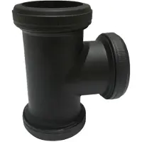 Riko UniMatch buisverbinder T-stuk 32 mm mat zwart
