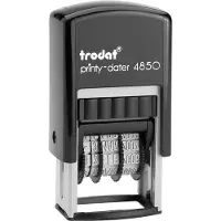 Trodat Printy-Dater Datumstempel 23 x 12 mm (bxh) Zwart