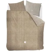 Rivièra Maison Dekbedovertrek Coughton Court Donker zand Katoen-200 x 200 / 220 cm | 2-Persoons
