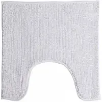 Urban Living WC/Toilet Badkamerkleedje/badmat tapijt - voor op de vloer - parel wit - 49 x 49 cm - Badmatjes