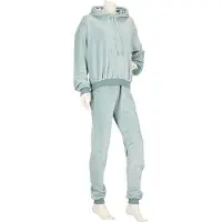 Apollo Huispak Dames Effen Pastel Groen Fleece - Loungewear - Maat L/XL