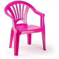 Forte Plastics Plasticforte Stoeltje voor kinderen - roze - 50 cm - kunststof - Kinderstoelen