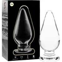 Nebula SERIES BY IBIZA - MODEL 4 | ANAL PLUG BOROSILICATE GLASS 11 X 5 CM CLEAR | BUTTPLUG | SEX TOYS VOOR MANNEN | SEX TOYS VOOR VROUWEN