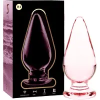 Nebula SERIES BY IBIZA - MODEL 4 ANAL PLUG BOROSILICATE GLASS 11 X 5 CM PINK | BUTTPLUG | SEX TOYS VOOR VROUWEN | SEX TOYS VOOR MANNEN
