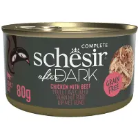 Schesir 12x After Dark Bouillon Kip & Rund 80 Gr