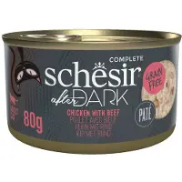 Schesir 12x After Dark Paté Kip & Rund 80 Gr