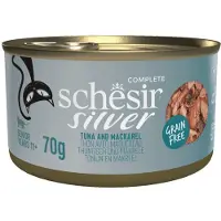 Schesir 12x Silver Cat Bouillon Tonijn & Makreel 70 gr