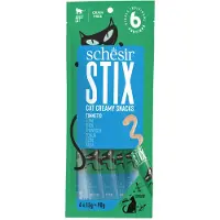 Schesir 12x Kattensnack Stix Tonijn & Makreel 6 X 15 Gr