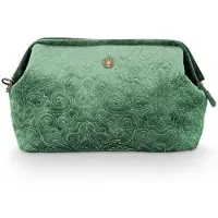 Pip studio Toilettas Velvet Quiltey Cosmetic Purse Extra Large Green