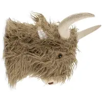 Mars & More Knuffel schotse hooglander wandkop bruin 40cm