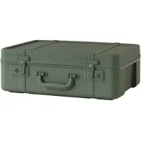 Hachiman Trunk Story S - Baked green - 29,4 W x 22,1 H x 10,9 L cm / Kunststof