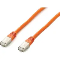 Equip 605674, patchkabel Cat6A, platte uitvoering, S/FTP, 2xRJ45, 5.00 meter, oranje, LSZH, verpakt in een polybag