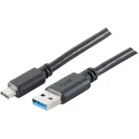 Shiverpeaks BS77141-1.8 USB-kabel 1,8 m USB 3.2 Gen 1 (3.1 Gen 1) USB C USB A Zwart