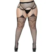 Leg avenue Net garterbelt stockings +