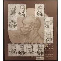 Bpost - 10 zegels tarief 1 - Verzending België - De Belgische Nobelprijs winnaars