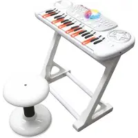Deqube Electronic Keyboard Disc With Stool Wit 3-6 Years