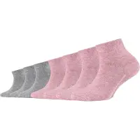 Camano Sokken grijs gemêleerd / roze gemêleerd