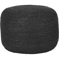 Label51 - Poefs Jute - Zwart - 50x50x35cm