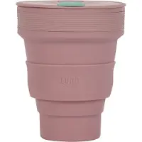 Lund London | Opvouwbare Beker | Koffiebeker To-Go | Silicone | 350 ML | Roze