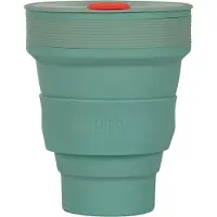Lund London | Opvouwbare beker | Koffiebeker To-Go | Silicone | 350 ML | Mint