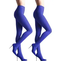 Giulia - Samba 40den (Multipack) Opaque Panty - Blauw - M