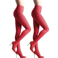 Giulia - Samba 40den (Multipack) Opaque Panty - Rood - M