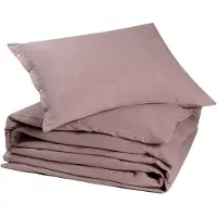 Yumeko Dekbedovertrek set Flanel 140x220 Paars - Eco, Bio & Fairtrade