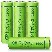GP ReCyko Oplaadbare AA / HR6 Ni-Mh Batterijen (4 stuks, 2600 mAh)