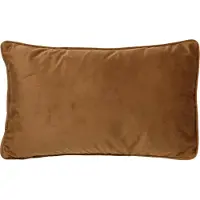 Dutch decor FINN - Kussenhoes 30x50 cm - velvet - lendekussen - Tobacco Brown - bruin - met rits - zonder binnenkussen