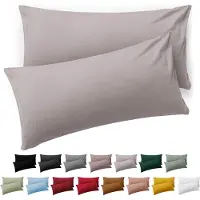 Blumtal Kussensloop Microvezel Kussenhoes 50 x 70 cm - Moonlight Grey - Set van 2