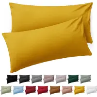 Blumtal Kussensloop Microvezel Kussenhoes 50 x 70 cm - Spicy Mustard - Set van 2
