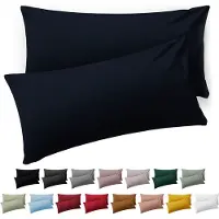 Blumtal Kussensloop Microvezel Kussenhoes 50 x 70 cm - Dark Ocean Blue - Set van 2