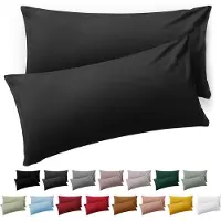 Blumtal Kussensloop Microvezel Kussenhoes 50 x 70 cm - Antraciet - Set van 2